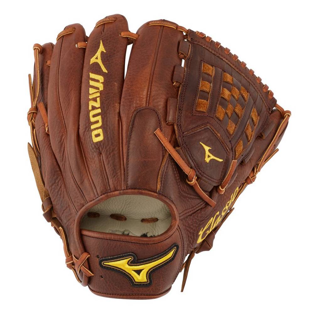 Damske Rukavice Mizuno Classic Pro Soft Pitcher 12" Baseball Hnede Vypredaj ULDE28637